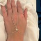 Glorria Sterling Silver Starfish Hand Chain Bracelet Glorria Sterling Silver Starfish Hand Chain Bracelet
