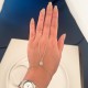 Glorria Sterling Silver Bar Hand Chain Bracelet Glorria Sterling Silver Bar Hand Chain Bracelet