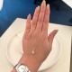 Glorria Sterling Silver Halo Hand Chain Bracelet Glorria Sterling Silver Halo Hand Chain Bracelet