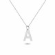Glorria 925k Sterling Silver Letter A Necklace