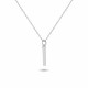 Glorria 925k Sterling Silver Letter İ Necklace