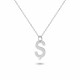 Glorria 925k Sterling Silver Letter Ş Necklace