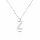 Glorria 925k Sterling Silver Letter Z Necklace