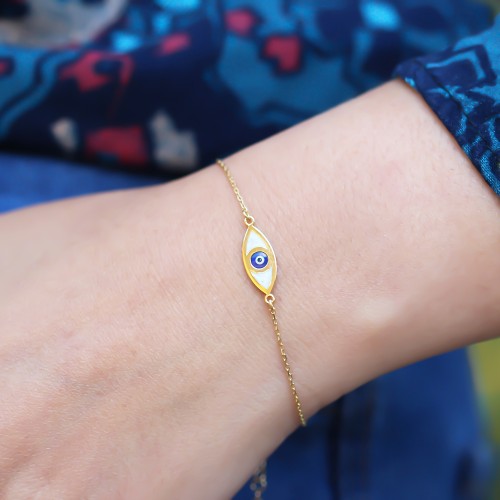 Glorria 925k Sterling Silver Eye Bracelet