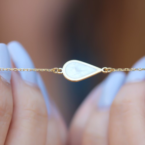 Glorria 925k Sterling Silver Geo Bracelet