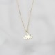 Glorria 925k Sterling Silver Lotus Necklace