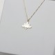 Glorria 925k Sterling Silver Lotus Necklace