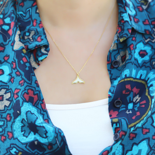 Glorria 925k Sterling Silver Mermaid Necklace