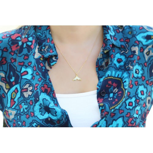 Glorria 925k Sterling Silver Mermaid Necklace Glorria 925k Sterling Silver Mermaid Necklace