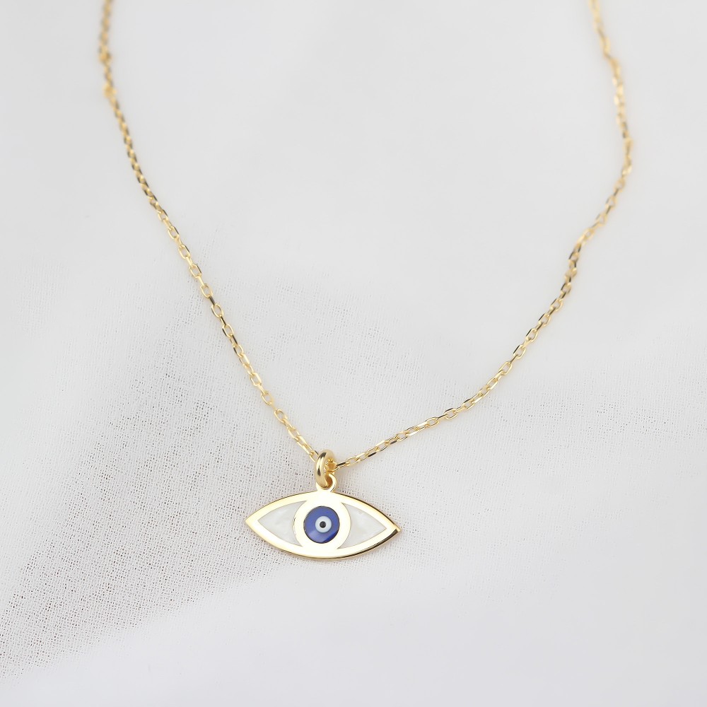 Glorria 925k Sterling Silver Eye Necklace