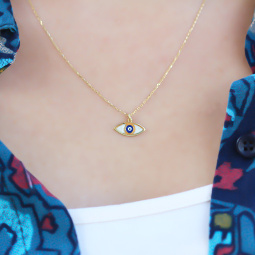 Glorria 925k Sterling Silver Eye Necklace Glorria 925k Sterling Silver Eye Necklace
