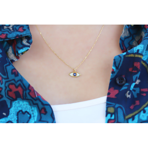 Glorria 925k Sterling Silver Eye Necklace Glorria 925k Sterling Silver Eye Necklace