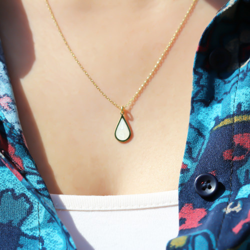 Glorria 925k Sterling Silver Geo Necklace