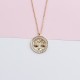 Glorria 925k Sterling Silver Libra Zodiac Necklace