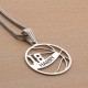 Glorria 925k Sterling Silver Personalized Name and Number Basketball Necklace Glorria 925k Sterling Silver Personalized Name and Number Basketball Necklace
