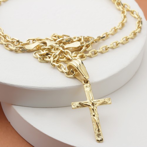 Glorria 925k Sterling Silver Jesus Christ Necklace
