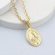 Glorria 925k Sterling Silver Cross and Virgin Mary Necklace Glorria 925k Sterling Silver Cross and Virgin Mary Necklace