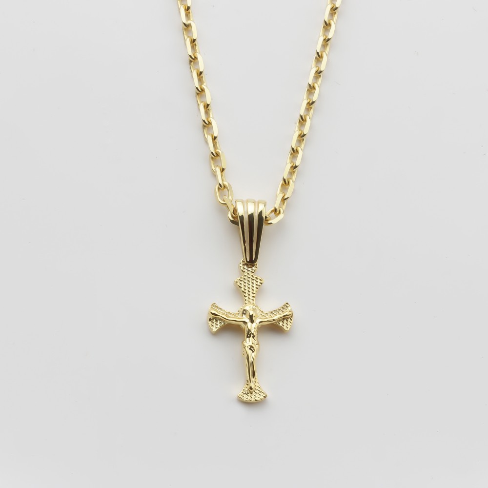 Glorria 925k Sterling Silver Jesus Christ Necklace