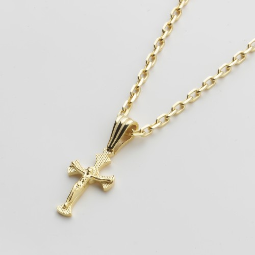 Glorria 925k Sterling Silver Jesus Christ Necklace