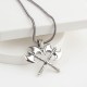 Glorria Sterling Silver Viking Double Axe Necklace Glorria Sterling Silver Viking Double Axe Necklace
