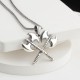 Glorria Sterling Silver Viking Double Axe Necklace Glorria Sterling Silver Viking Double Axe Necklace