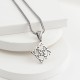 Glorria Sterling Silver Medieval Knot Necklace Glorria Sterling Silver Medieval Knot Necklace