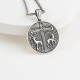 Glorria Sterling Silver Viking Medallion Necklace Glorria Sterling Silver Viking Medallion Necklace
