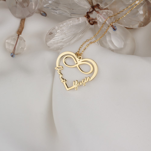 Glorria 925k Sterling Silver Infinity Necklace Glorria 925k Sterling Silver Infinity Necklace