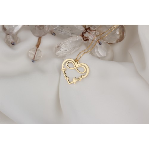 Glorria 925k Sterling Silver Infinity Necklace Glorria 925k Sterling Silver Infinity Necklace