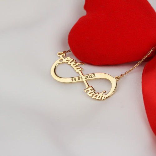 Glorria 925k Sterling Silver Infinity Necklace Glorria 925k Sterling Silver Infinity Necklace
