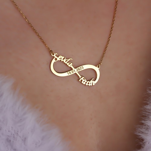 Glorria 925k Sterling Silver Infinity Necklace Glorria 925k Sterling Silver Infinity Necklace