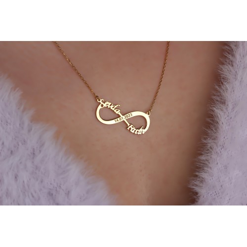 Glorria 925k Sterling Silver Infinity Necklace Glorria 925k Sterling Silver Infinity Necklace