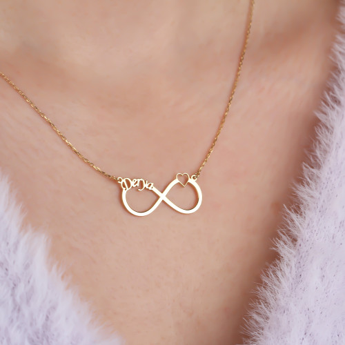 Glorria 925k Sterling Silver Infinity Necklace Glorria 925k Sterling Silver Infinity Necklace