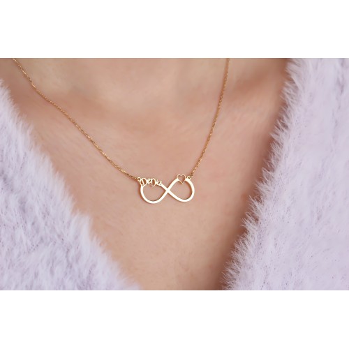 Glorria 925k Sterling Silver Infinity Necklace Glorria 925k Sterling Silver Infinity Necklace