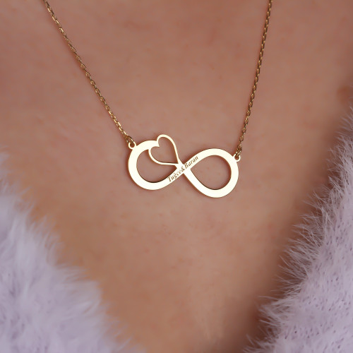 Glorria 925k Sterling Silver Infinity Necklace Glorria 925k Sterling Silver Infinity Necklace