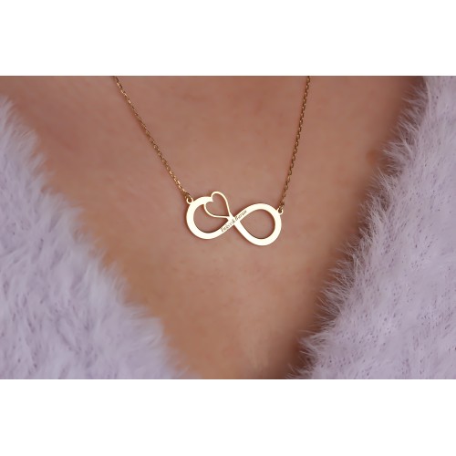 Glorria 925k Sterling Silver Infinity Necklace Glorria 925k Sterling Silver Infinity Necklace