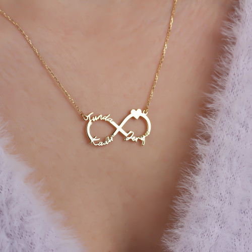 Glorria 925k Sterling Silver Infinity Necklace Glorria 925k Sterling Silver Infinity Necklace