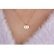 Glorria 925k Sterling Silver Personalized Plate Necklace