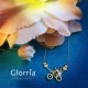 Glorria 14k Solid Gold Love Necklace