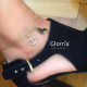 Glorria 14k Solid Gold Anchor Anklet Glorria 14k Solid Gold Anchor Anklet