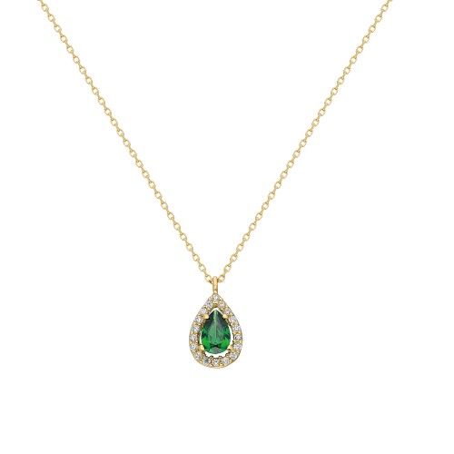Glorria 14k Solid Gold Drop Necklace Glorria 14k Solid Gold Drop Necklace