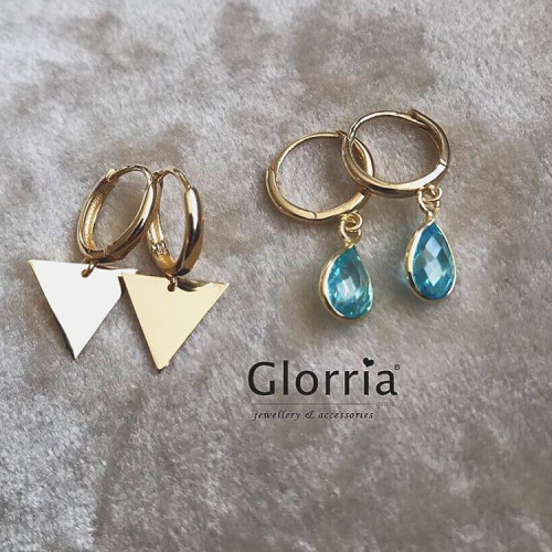 Glorria 14k Solid Gold Drop Earring Glorria 14k Solid Gold Drop Earring
