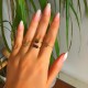 Glorria 14k Solid Gold Rectangle Ring