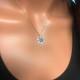 Glorria 14k Solid Gold Snowflake Evil Eye Pave Necklace