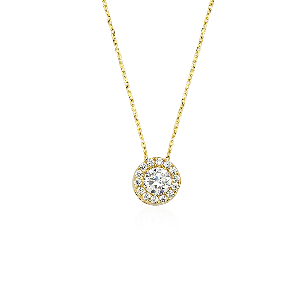 Glorria 14k Solid Gold Heart Necklace