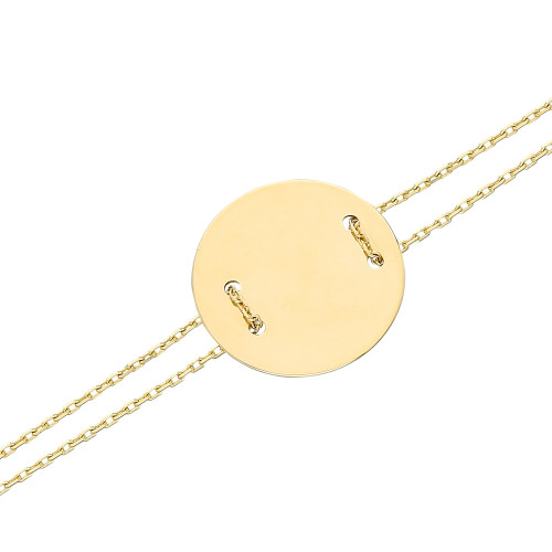 Glorria 14k Solid Gold Plate Bracelet Glorria 14k Solid Gold Plate Bracelet