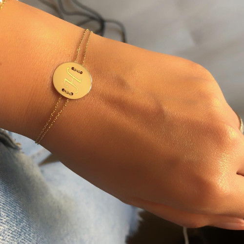 Glorria 14k Solid Gold Plate Bracelet Glorria 14k Solid Gold Plate Bracelet