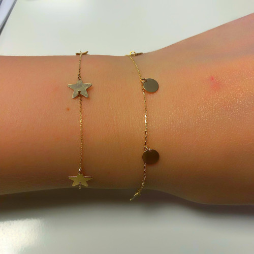 Glorria 14k Solid Gold Plate Bracelet Glorria 14k Solid Gold Plate Bracelet