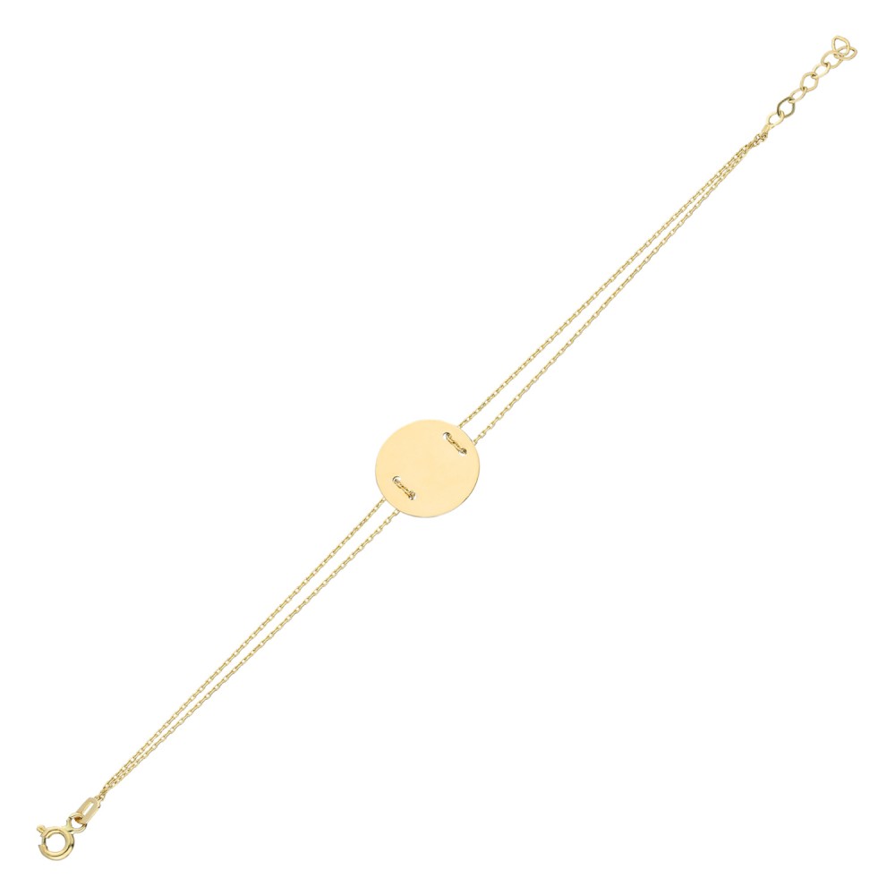 Glorria 14k Solid Gold Plate Bracelet