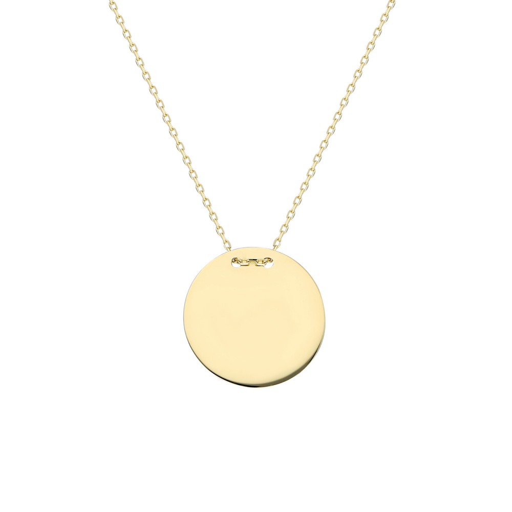 Glorria 14k Solid Gold Plate Necklace